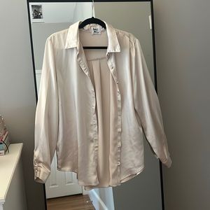 Princess Polly Silk Button Down Shirt